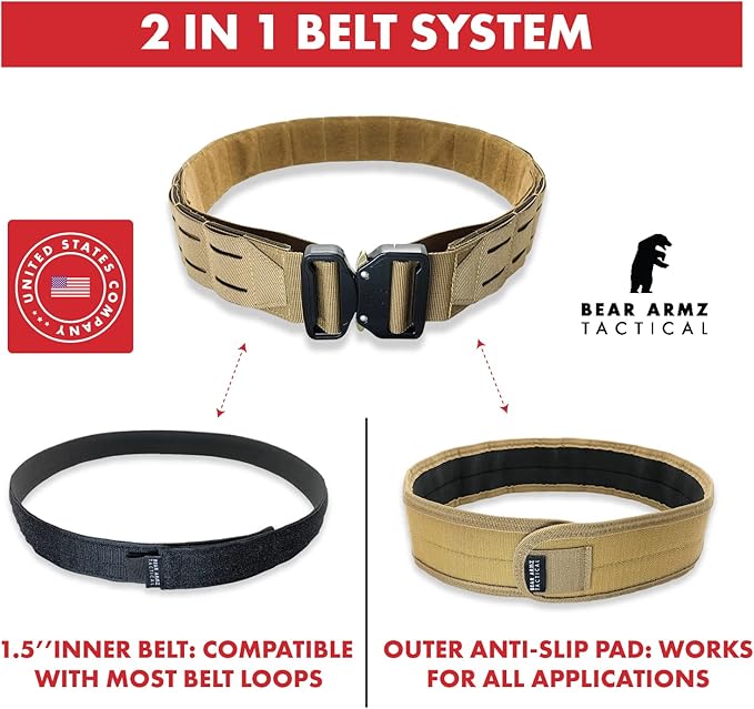 Battle Belt | Heavy Duty Nylon Belts | Molle Riggers Belt | American Company