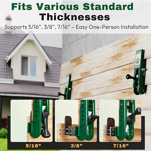 Pro Siding Installation Tools, Siding Gauge Tools, Adjustable Reveal, Heavy-Duty Polycarbonate Build with Non-Slip Pads, Fits 5/16", 3/8", 7/16" Boards – 2 Pack