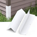 Air Jade Aluminum Alloy Siding Corners, 15.8" x 3.4", 2 Pcs Siding Corner Protectors with 90° Angle, Outdoor Weed Whacking Protection for Wall, Easy to Install with Screws, White