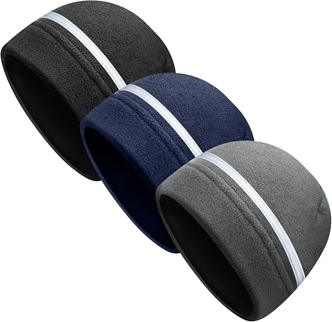 3 Pieces Safety Beanie High Visibility Reflective Beanie Hat Unisex Winter Security Beanies for Outdoor Night Works, Sports