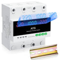 100A 220V Automatic Transfer Switch, 2P Dual Power Select Interruptor Electrical Changeover Switch with LED Display, Mini ATS Din Rail Mount, 50/60Hz CE Certified for Home Backup Power