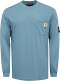 BOCOMAL FR Shirts Lightweight Classic Crew Long Sleeve Fire Resistant Shirt CAT2