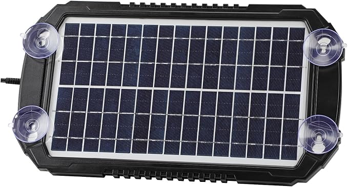 Sunway Solar Car Battery Trickle Charger & Maintainer 8W 12V Waterproof Solar Panel Power Charging Kit for Car Automotive RV Marine Boat Motorcycle Truck Trailer Tractor Powersports Snowmobile