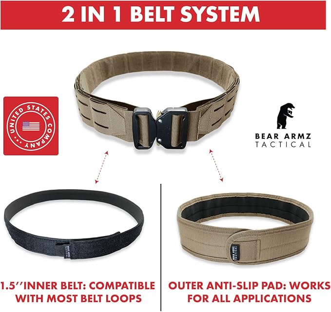Battle Belt | Heavy Duty Nylon Belts | Molle Riggers Belt | American Company