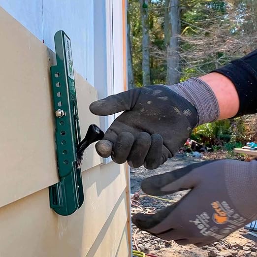 PacTool Gecko Gauge, The Original Home Siding Installation Kit - For Use with 5/16 Inch Fiber Cement Siding and James Hardie Siding, Includes 2 Gecko Gauge Clamps