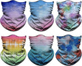 Venswell Neck Gaiter Face Mask Men Women,Seamless Bandana Rave Face Cover Scarf Mask,Balaclava,Headband, Head Wrap,Headwear