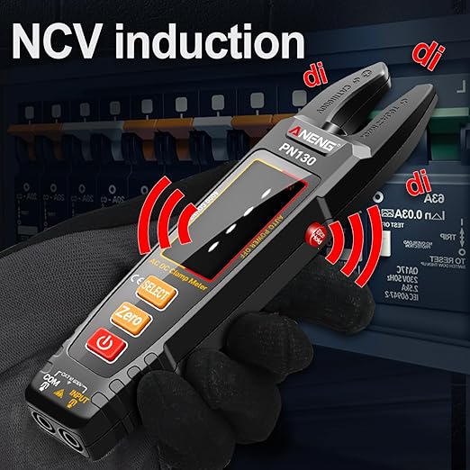 ANENG Multimeter with Clamp Meter,Color LCD Rechargeable Voltmeter Measures AC/DC Voltage,Current,NCV,Resistance,Continuity,Diodes, Amp,Ohm,Frequency,Capacitance,Backlight Electrican Tools