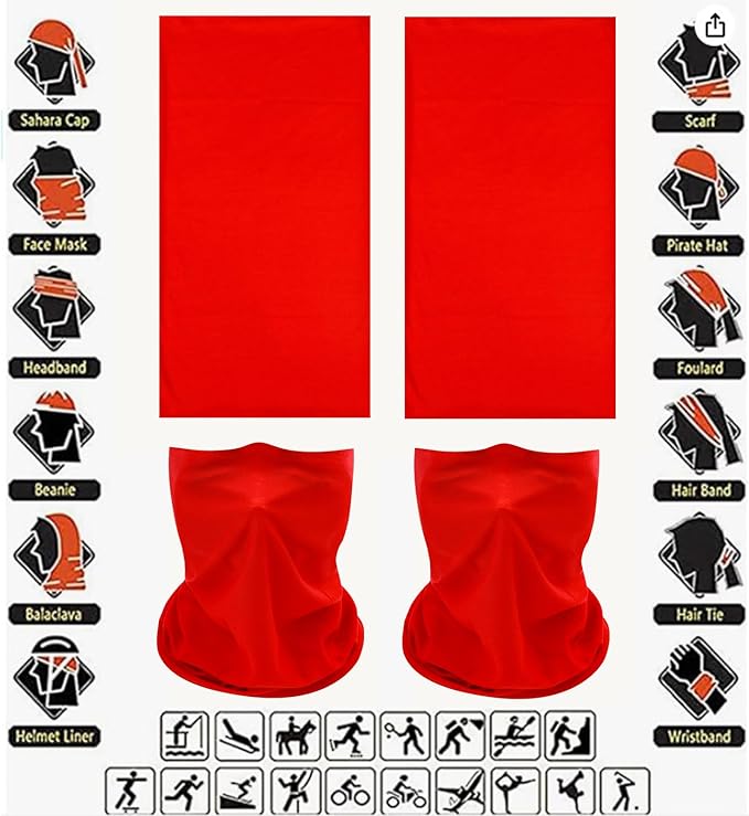 Neck Gaiter Masks Tube Scarf,Seamless Bandanas Buffs Gators,Ourdoor Face Mask Face Covering Multi Headwear