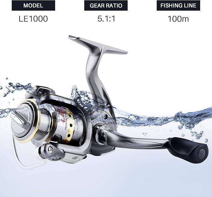 Fishing Rod Reel Combo Full Kit Telescopic Spinning Pole Set with Reel Line Lures Hooks Carrier Bag Saltwater Freshwater Fishing Gear Tool for Kids Adults Professional