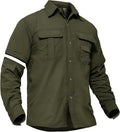 TACVASEN Men's Convertible Long Sleeve Fishing Shirts Lightweight Quick Dry Button Up Tactical Sun Shirts for Safari Hiking