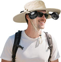 AMACOOL Bucket Hat Fan Pro, Gifts for Father Dad Husband, Fishing Essentials for Men Women, Camping Hiking Beach Gardening