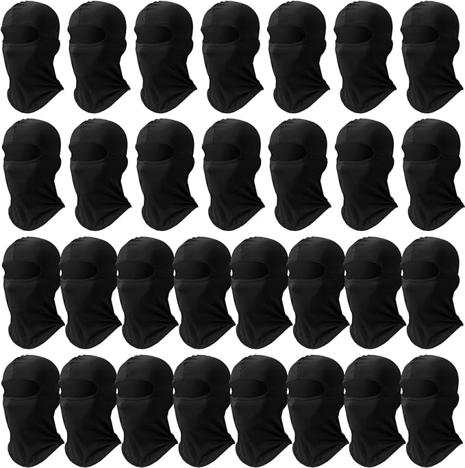 30 Pcs Balaclava Ski Face Mask Full Face Cover Mask UV Protection Cooling Neck Gaiter Summer for Men Women Winter Outdoor