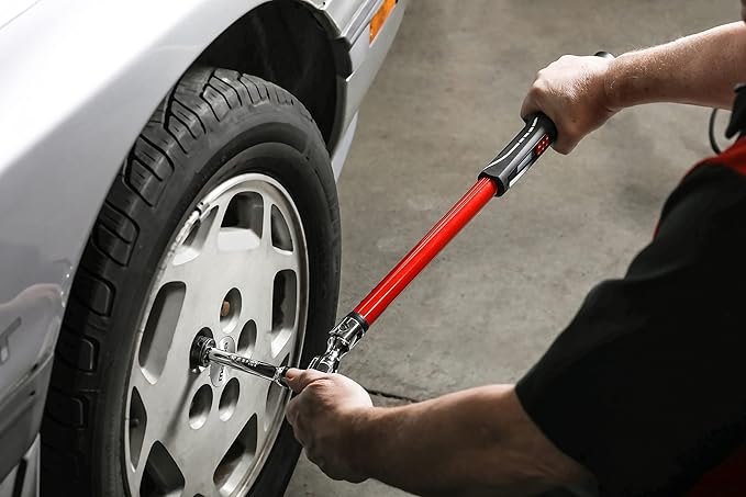 ARES 43007-3/8-Inch Drive Flex Head Electronic Digital Torque and Torque Angle Wrench - 10-100 ft/lbs (13.5-135Nm) - Reversible Sealed Head - Multi-Alert Prevents Over-Torquing