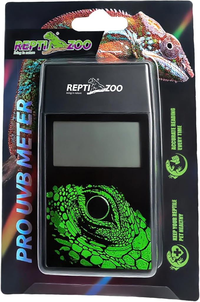 REPTI ZOO UVB Index Meter Handheld Reptile Lamp UV Detector, Digital UVB Tester Reptile Accessories for Lamp Bulb Testing