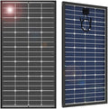 JJN Bifacial 200 Watt Solar Panel 12V 10BB Monocrystalline Solar Panels High Efficiency Solar Module for RV Home Battery Charging Farm Trailer Camper Marine Off Grid System Single Piece