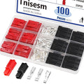 Tnisesm 100Pcs 15/30/45Amp Power Connectors, AWG10-20 Quick Disconnect Connect Battery Connector Modular Power Connectors Sets