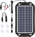 Sunway Solar Car Battery Trickle Charger & Maintainer 8W 12V Waterproof Solar Panel Power Charging Kit for Car Automotive RV Marine Boat Motorcycle Truck Trailer Tractor Powersports Snowmobile
