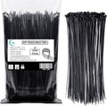 4 Inch Nylon Cable Ties Heavy Duty 18LB | 100 Pack Black Zip Ties UV Resistant | Self-Locking GripLock Wire Ties for Electrical, Automotive, Garden & Home Improvement Cable Management By OPM Premium