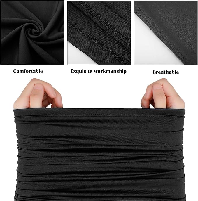 SATINIOR 12 Pcs Summer UV Protection Neck Gaiters Clothing Neck Scarf Balaclava Face Mask Cover Sunscreen Breathable Bandana for Men Women Outdoor Sports
