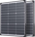 2PCS 50 Watt Solar Panel 12V, N-Type 16BB 100W Solar Panel,25% High Efficiency Monocrystalline PV Modules,Ideal for RV,Trailer, Camper, Marine, Rooftop,Off-Grid (50w 2 Pack)