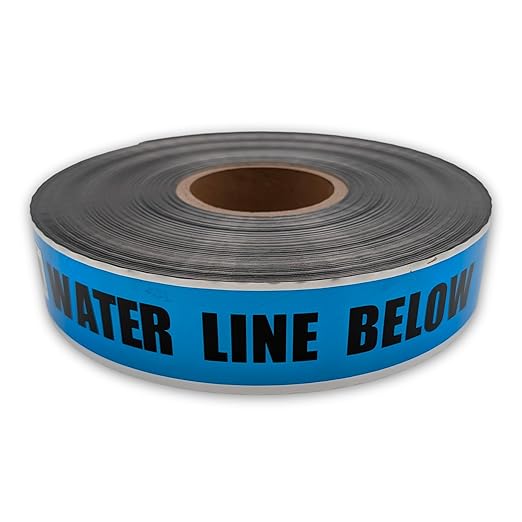ACE Supply Underground Water Line Detectable Tape - Detectable Underground Tape - 2 Inch x 1000 Ft Length, 5 Mil - Buried Utility Marking Tape