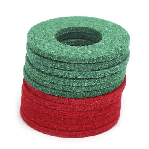 Battery Terminal Washers Set, 12-Piece Insulated Battery Protectors and Cable Mats for Car, Truck, Boat Batteries (Red and Green)