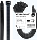 Long Zip Ties Heavy Duty 24 inch 60 Pcs, Large Cable Ties with 250 lbs Tensile Strength Ultra Stong Plastic Tie Wraps, Black