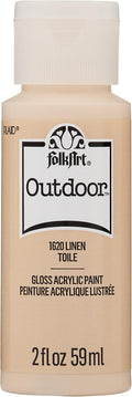 FolkArt Outdoor Acrylic Paint in Assorted Colors (2 Ounce), 1620 Linen