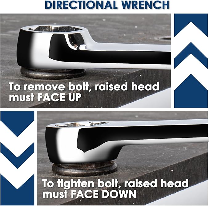 5-Piece Extra Long Box End Wrench Set, Metric 8mm-19mm, 6 Point Extended Bolt Extractor Wrench, CR-V Labor-Saving Aviation Spanner with EVA Foam