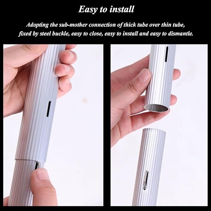 Telescopic Solar Panel Cleaning Brush - High Reach Window Cleaner for Roofs Glass House Siding & Conservatories - Efficient Cleaning Tool for Solar Panels & Windows