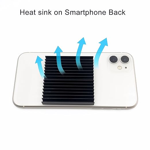 2 Pcs 60 x 60 x10 mm Heatsink Kit with Thermal Conductive Adhesive Tape, Square Cooler Aluminum Heat Sink Set for for Circuit Board Led Panel Router IC Amplifier Platform Chip Fans and DIY