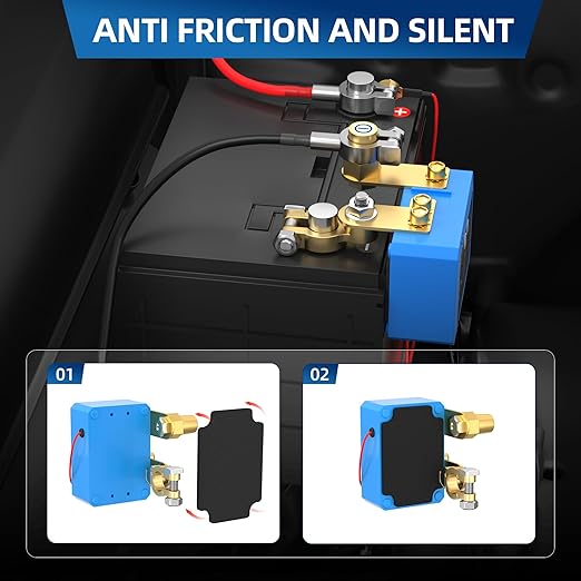 Remote Battery Disconnect Switch 12V 240A Kill Switch Automatic Power Shut Off Switch for Car, Auto, ATV, Truck (Side Installation)