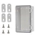 Outdoor Junction Electrical Box ABS Plastic Weatherproof Electrical Enclosure Box Clear(10.2"x6.2"x5.1")