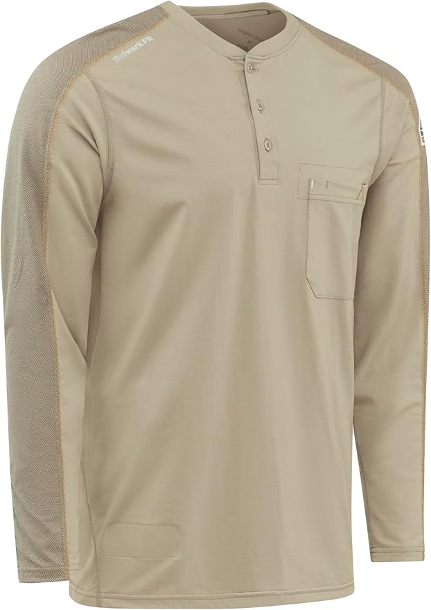 Bulwark FR Men's Flame Resistant Flex Knit Henley