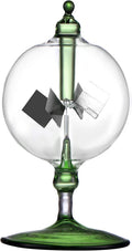 Solar Crookes Radiometer Glass Windmill Handmade for Party Home Decoration Gift Green S