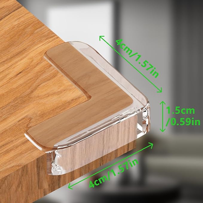 Baby Corner Protector Corner Protector Baby Furniture Corner Protection Transparent Cover Sharp Furniture and Table Top Edges with Adhesive 16 Pack(L-Shaped)