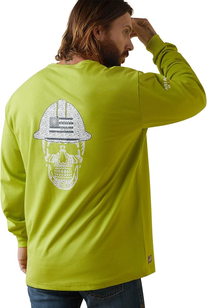 Ariat Mens Fr Roughneck Skull Logo T-Shirt