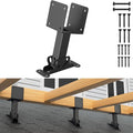 4x4 Heavy Duty Adjustable Angle Pergola Brackets Kit - Black Metal Roof Riser Beam Bracket (1 Pack)