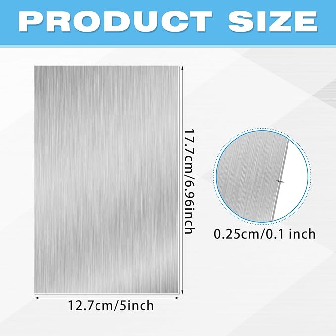 Therwen 20 Pcs 5 x 7 Inch Flashing Aluminum Sheet Roof Flashing Metal Roof for Shed Weatherproofing Areas Around Chimneys or Skylights (Silver)