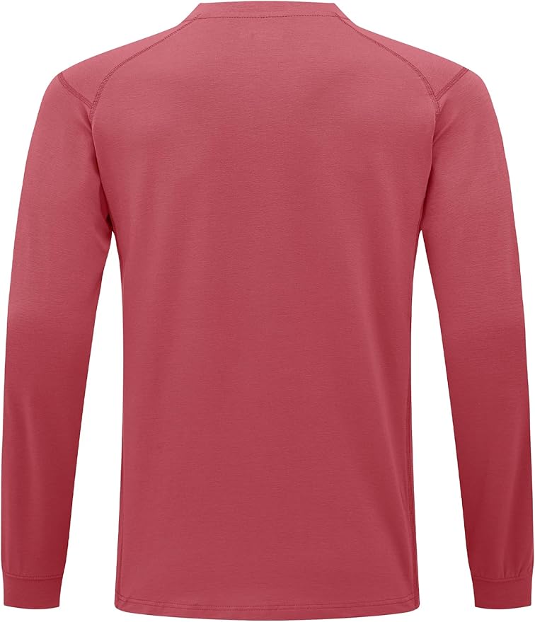 FR Shirts for Men 6oz Lightweight Stretch Work Shirt Flame Resistant Long Sleeve Henley Shirt CAT2