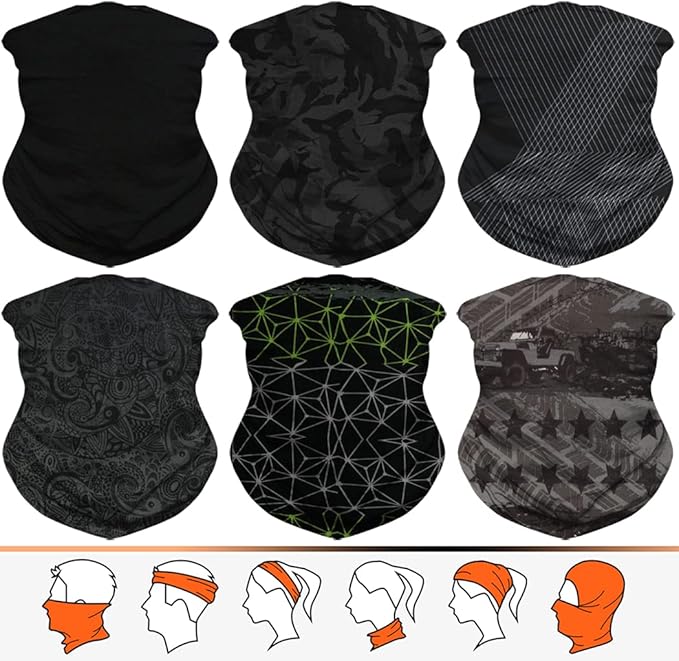 JOEYOUNG Headwear, Bandana, Neck Gaiter Head Wrap Headband Balaclava Magic Scarf
