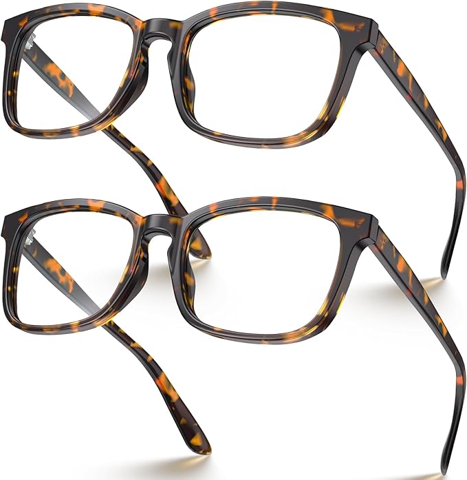 VISOONE Blue Light Blocking Glasses Square with Anti Computer Glare for Gaming Women and Men MONTANA