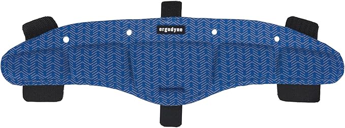 Ergodyne Chill-Its 6612 Moisture Wicking Hard Hat Top Pad, Padded Cooling Microfiber, Fits Most Suspension Systems (3-Pack)