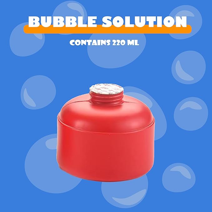 Automatic Bubble Maker fire Extinguisher,Bubble Blower Machine with Solution(220 ml) for Kids,Indoor and Outdoor Toys,Summer Backyard Toys for Baby Gift