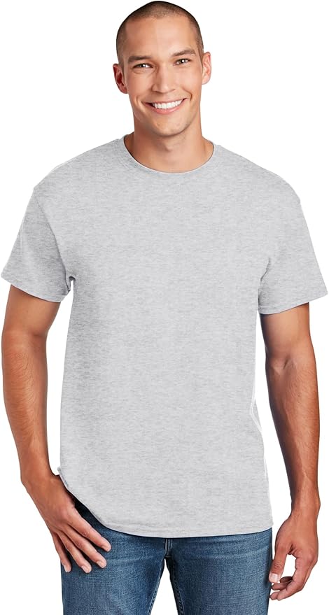 Gildan Unisex Adult DryBlend Workwear T-Shirts with Pocket, 2-Pack
