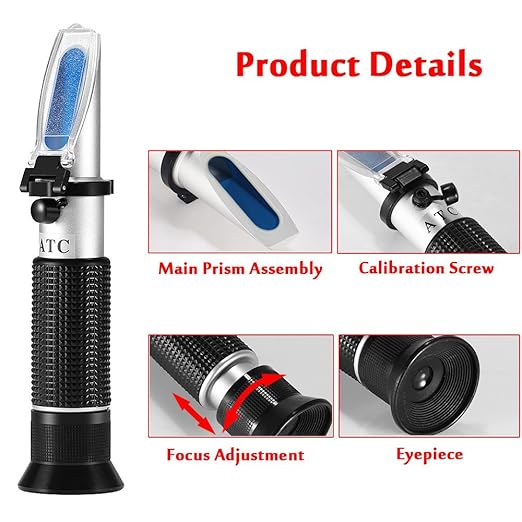 Sodium Chloride Refractometer,V·RESOURCING 0~28% Salt Analyzer Tester Salinometer for Food Salinity Measurement of Pickles