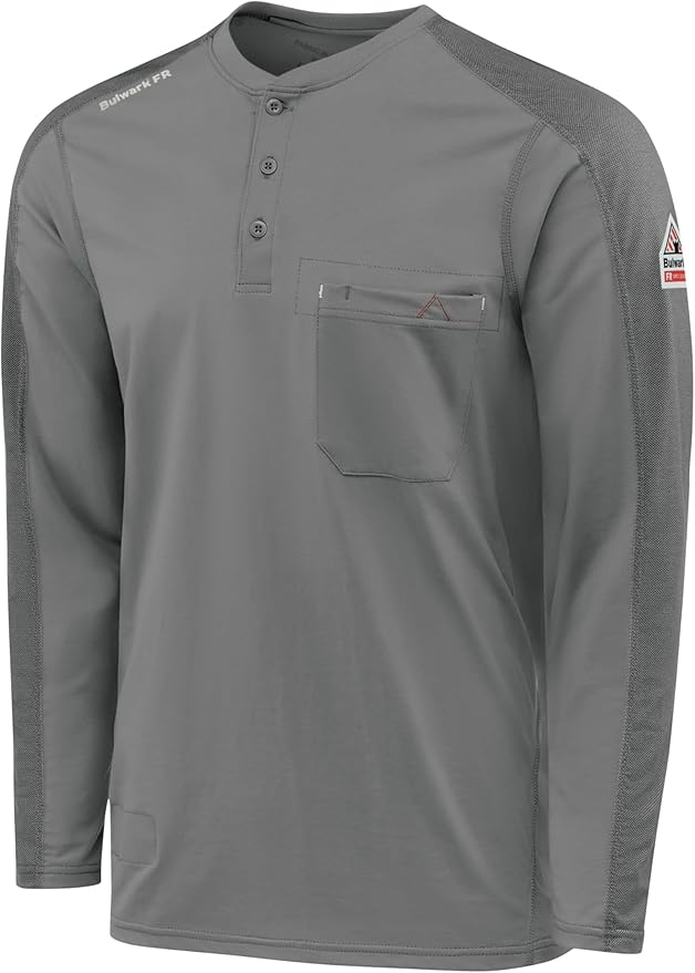 Bulwark FR Men's Flame Resistant Flex Knit Henley