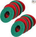 12PCS Battery Terminal Anti Corrosion Washers, 6 Red and 6 Green Battery Top & Side Terminal Protector, Universal Fiber Shim Accessories for Cars (Red/Green)