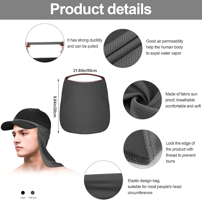 Tatuo Neck Drape UV Sun Protection Gaiter Adjustable Unisex Multifunctional 2 in 1 Face Covering for Outdoor Sports Fishing