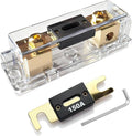 0/2/4 Gauge AWG Inline ANL Fuse Holder Dual Kit with 2 Pack 150 Amp Fuse